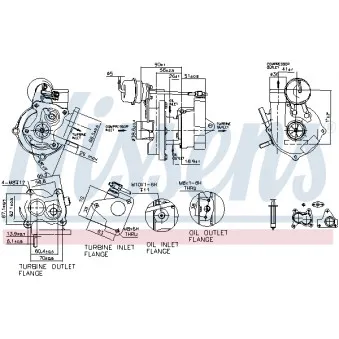 Turbocompresseur, suralimentation NISSENS OEM 10-2035