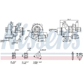 NISSENS 93081 - Turbocompresseur, suralimentation