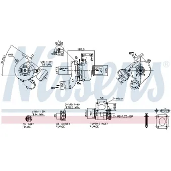 NISSENS 93104 - Turbocompresseur, suralimentation
