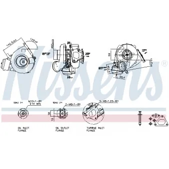Turbocompresseur, suralimentation NISSENS OEM 10-1071