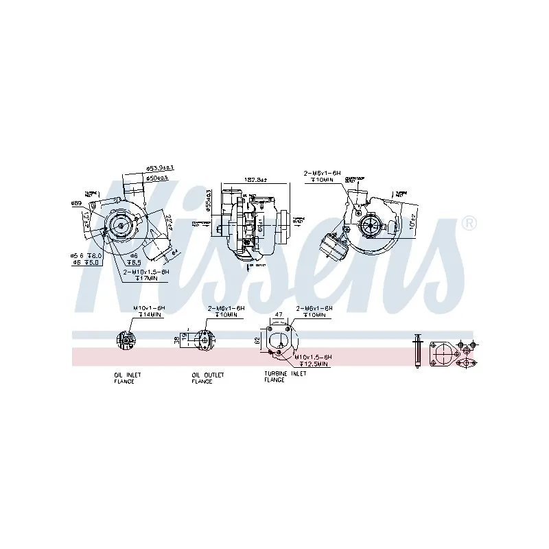 Turbocompresseur, suralimentation NISSENS 93245 - Visuel 1