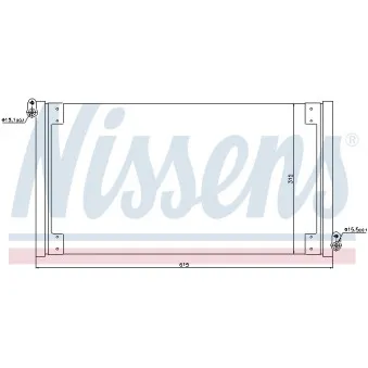 Condenseur, climatisation NISSENS 940025