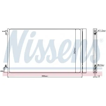 Condenseur, climatisation NISSENS 940124
