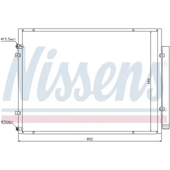 NISSENS 940168 - Condenseur, climatisation