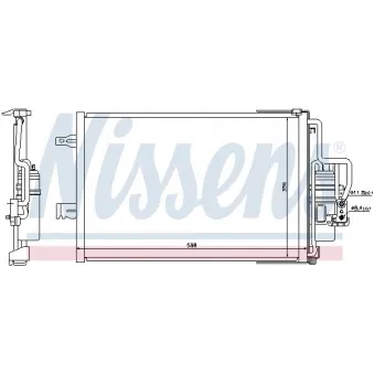 Condenseur, climatisation NISSENS 940177 pour OPEL CORSA 1.2 Twinport - 80cv