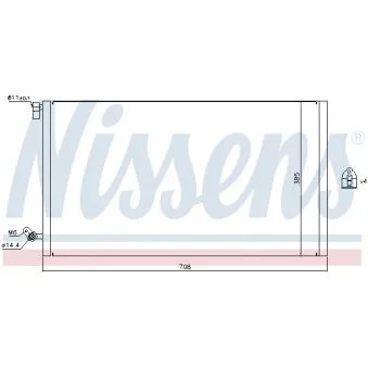 NISSENS 940187 - Condenseur, climatisation