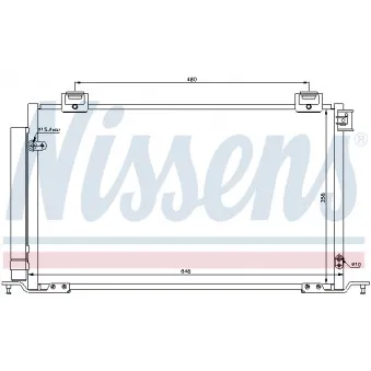Condenseur, climatisation NISSENS OEM 8845005111