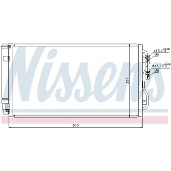Condenseur, climatisation NISSENS OEM CF20148-12B1