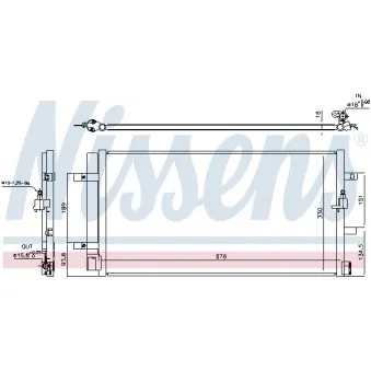 Condenseur, climatisation NISSENS OEM V15-62-1062