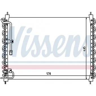 Condenseur, climatisation NISSENS 94150 pour VOLVO FMX 2,4 Diesel - 82cv