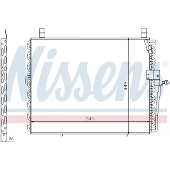 Condenseur, climatisation NISSENS OEM 054-016-0001