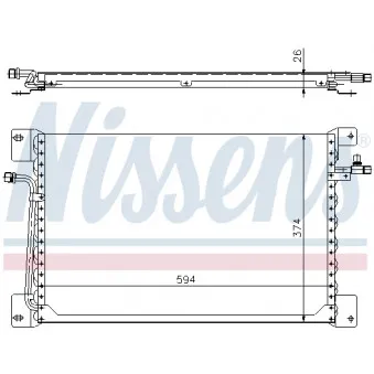 Condenseur, climatisation NISSENS OEM 9122940
