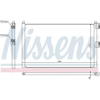 NISSENS 94728 - Condenseur, climatisation