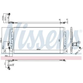 NISSENS 94843 - Condenseur, climatisation