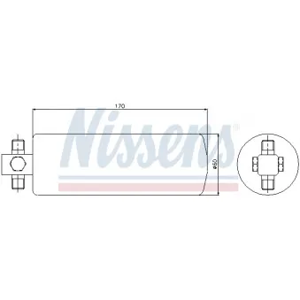 NISSENS 95046 - Filtre déshydratant, climatisation