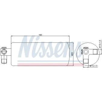 Filtre déshydratant, climatisation NISSENS 95095