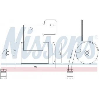 NISSENS 95382 - Filtre déshydratant, climatisation