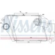 Intercooler, échangeur NISSENS [96674]
