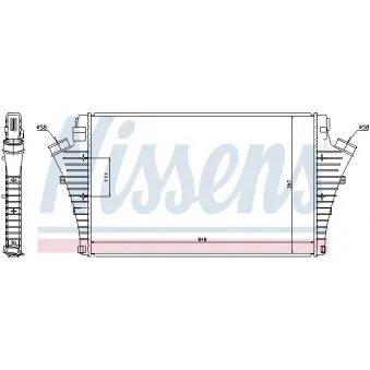 NISSENS 96748 - Intercooler, échangeur