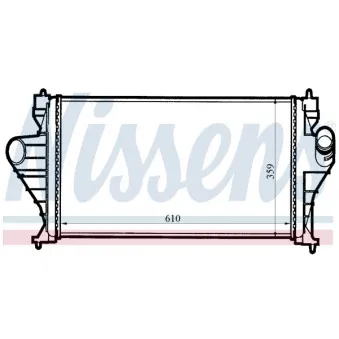 Intercooler, échangeur NISSENS 96851