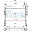 Intercooler, échangeur NISSENS [96960]