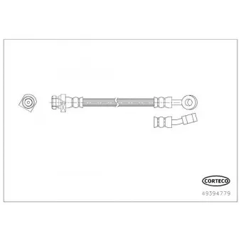 Flexible de frein CORTECO OEM 587372L900