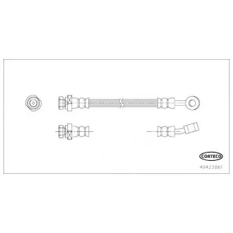 Flexible de frein CORTECO OEM 587372e350