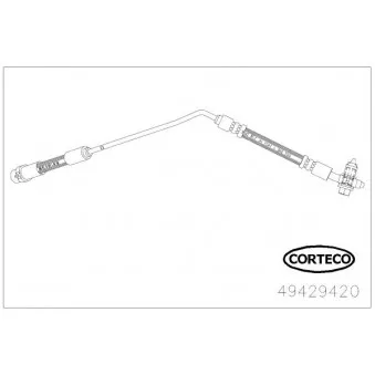 Flexible de frein CORTECO OEM 34301165765