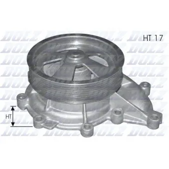 Pompe à eau DOLZ E114 pour SCANIA P,G,R,T - series G 440, R 440 - 441cv