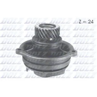 Pompe à eau DOLZ I124 pour IVECO P/PA 330-36 H - 360cv