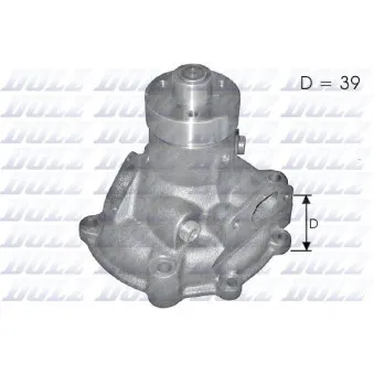 Pompe à eau DOLZ S139 pour IVECO ZETA 50-8 H - 86cv