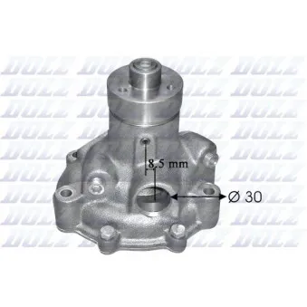 Pompe à eau DOLZ S240 pour IVECO ZETA 79-14 - 137cv