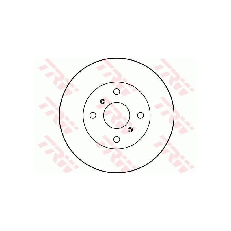 Jeu de 2 disques de frein avant TRW DF1423 - Visuel 1