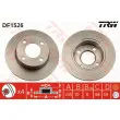 Jeu de 2 disques de frein arrière TRW [DF1526]