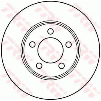 Jeu de 2 disques de frein avant TRW OEM J3251156