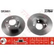 TRW DF2651 - Jeu de 2 disques de frein arrière