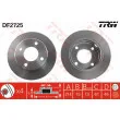 TRW DF2725 - Jeu de 2 disques de frein avant