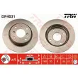 TRW DF4031 - Jeu de 2 disques de frein arrière