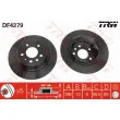 TRW DF4279 - Jeu de 2 disques de frein arrière