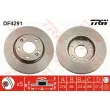 TRW DF4291 - Jeu de 2 disques de frein avant