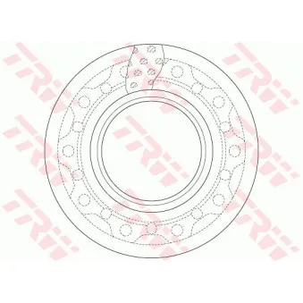 Jeu de 2 disques de frein avant TRW OEM 308835057