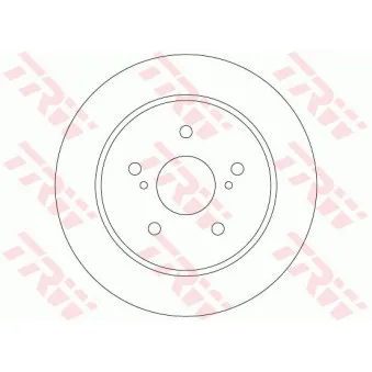 Jeu de 2 disques de frein arrière TRW OEM 5561180J11