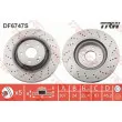 TRW DF6747S - Jeu de 2 disques de frein avant