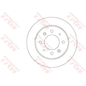 Jeu de 2 disques de frein arrière TRW OEM 584112F100