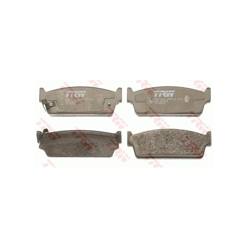 Jeu de 4 plaquettes de frein arrière TRW GDB1002 - Visuel 1