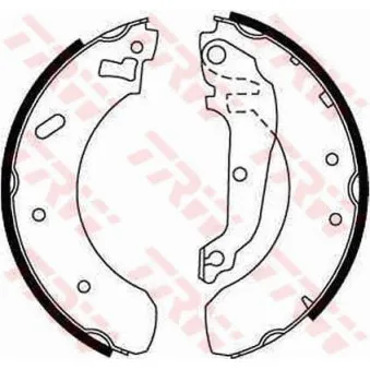 Jeu de mâchoires de frein TRW OEM GBS90822
