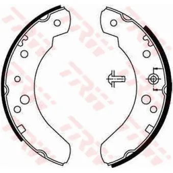 Jeu de mâchoires de frein TRW OEM 89VB2200AA