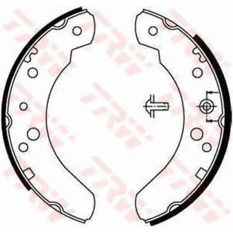 TRW GS6224 - Jeu de mâchoires de frein