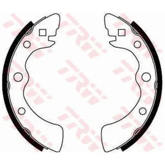Jeu de mâchoires de frein TRW OEM 43153SA0023