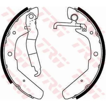 Jeu de mâchoires de frein TRW OEM 5221073041